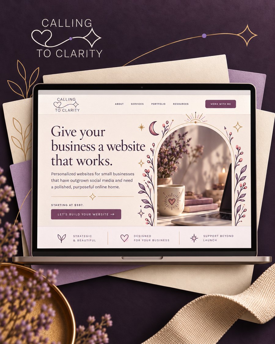A Calling to Clarity website build